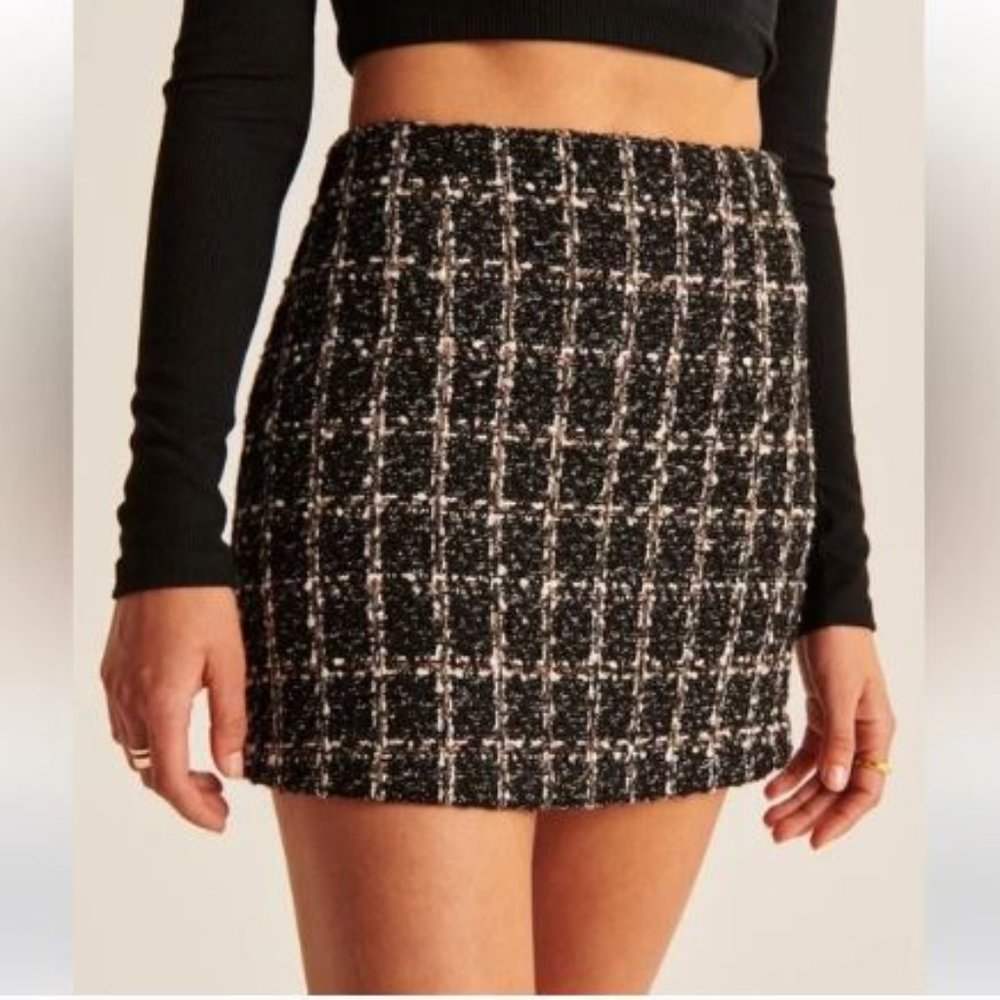 NWT Abercrombie & Fitch Tweed Mini Skort
